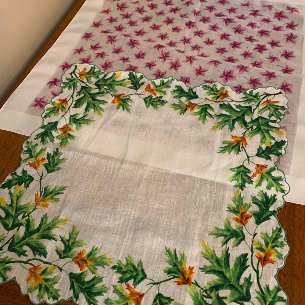 Two Vintage handkerchiefs